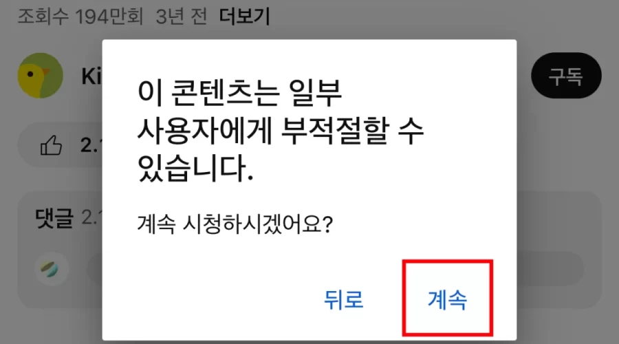 유튜브 영상 성인 인증 없이 보는 방법 (아이피 우회)